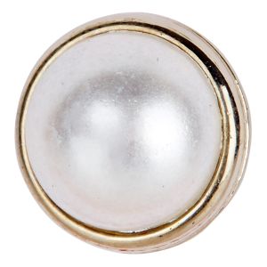 Boton Perla V 3-C. NIKEL TRANSPARENTE PERLA
