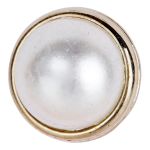 Boton Perla V 3-C. NIKEL TRANSPARENTE PERLA