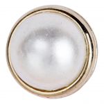 Boton Perla V 3-C. NIKEL TRANSPARENTE PERLA